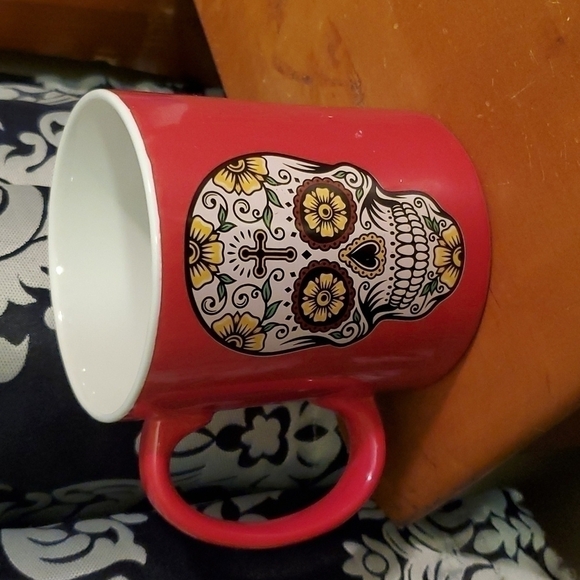 DAY of the Dead Skull Coffee Mug - Picture 1 of 5